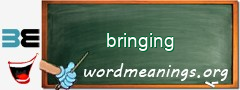 WordMeaning blackboard for bringing